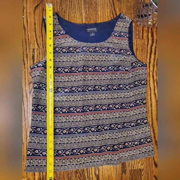 Liz Claiborne Collection Women's Sleeveless Blouse 100% Silk - Picture 5 of 6
